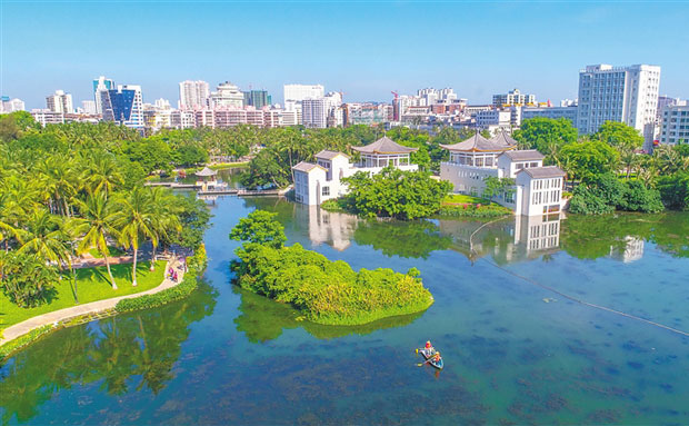 图说成就迎两会 | 一年来，海南生态画卷春色浓