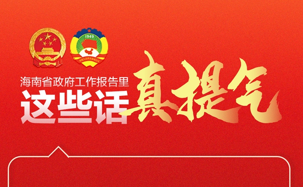 海报丨海南省政府工作报告里的这些话真提气！