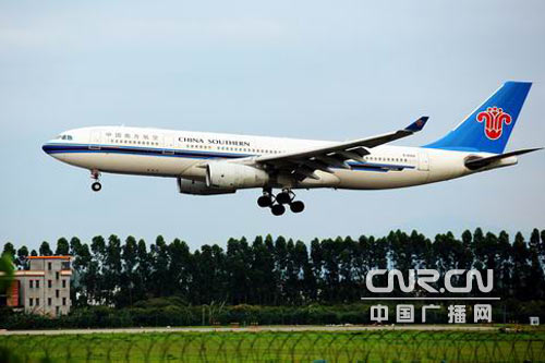 即将执行周末包机任务的南航空客ca330