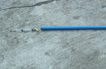 简易的吹射式麻醉装置