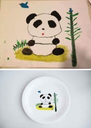 王菲晒女儿李嫣画作 大熊猫憨态可掬(图)