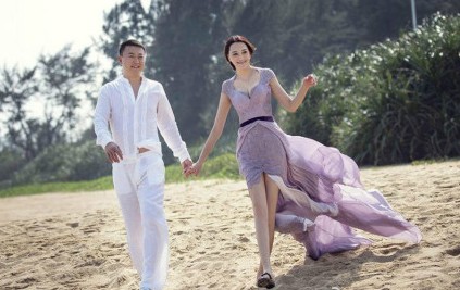 马琳低调迎娶第二任妻子张雅晴两人唯美婚纱