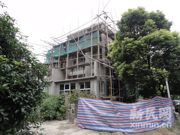 上海祥和名邸违建别墅被列入限制交易黑名单(图)