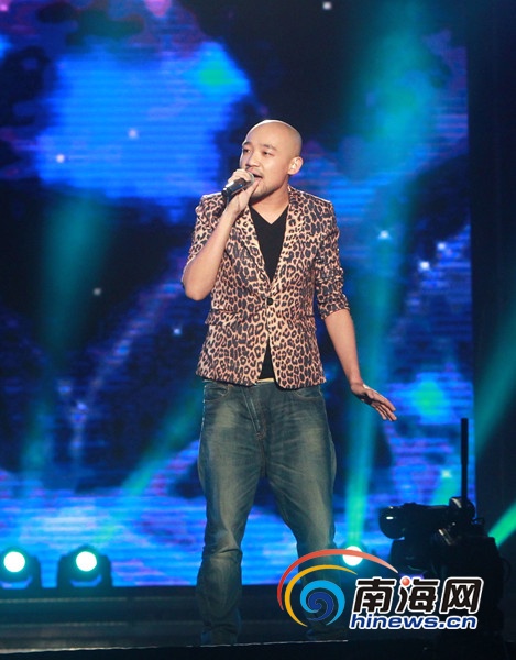 李代沫演唱的《如果没有你(南海网记者陈望摄)